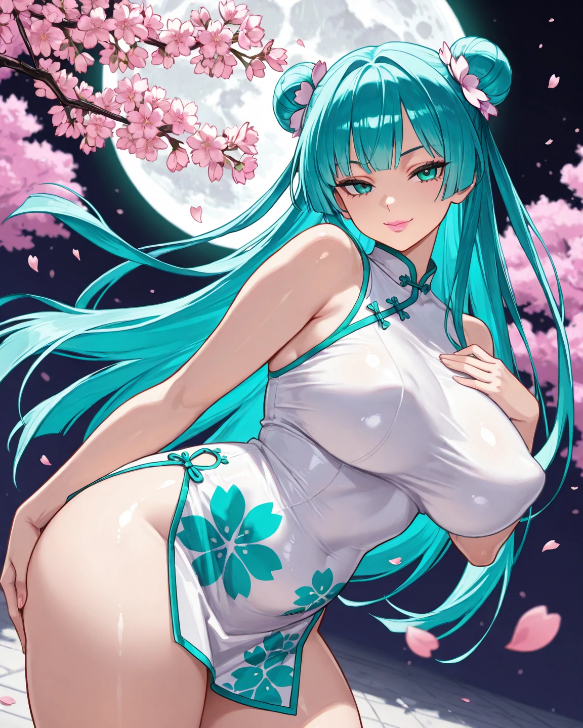 夜桜チャイナドレス